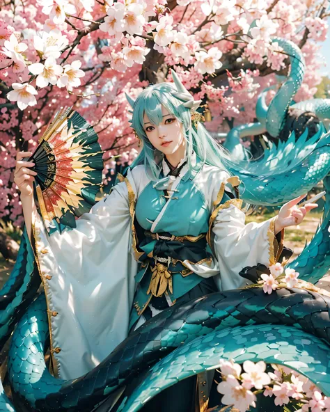 (kiyohime_fate grand order),((realistic, photorealistic)),(highlight hair)), light reflection, (( hd )),((upper body)), (((best ...