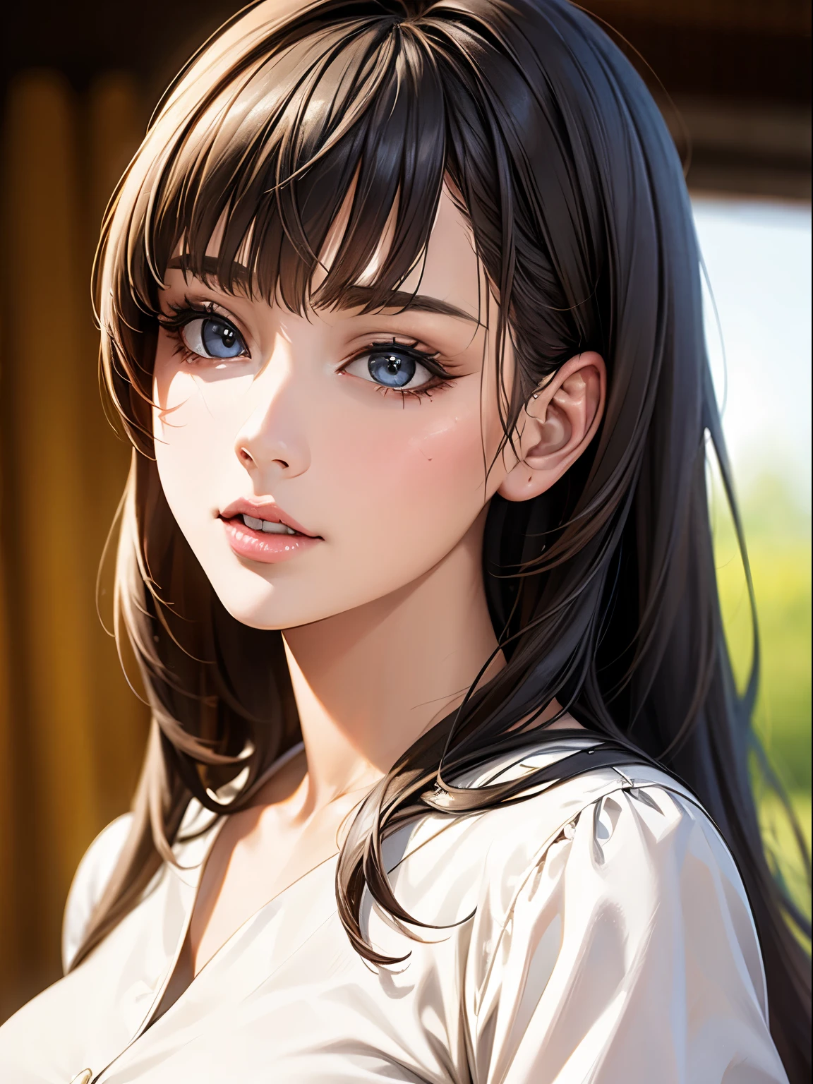 ((highest quality)),(超A high resolution),(Very detailed),(Detailed Description),((The best CG)),(masterpiece),super precision art、(highest quality、8k、32k、masterpiece)、(Realistic)、(Realistic:1.2)、(High resolution)、Very detailed、Very beautiful face and eyes、1 female、((Big eyes:1.4、Detailed eyes))、Tight waist、Delicate body、(highest quality、Attention to detail、Rich skin detail)、(highest quality、8k)、Very detailed、(Realistic、Realistic:1.37)、Bright colors