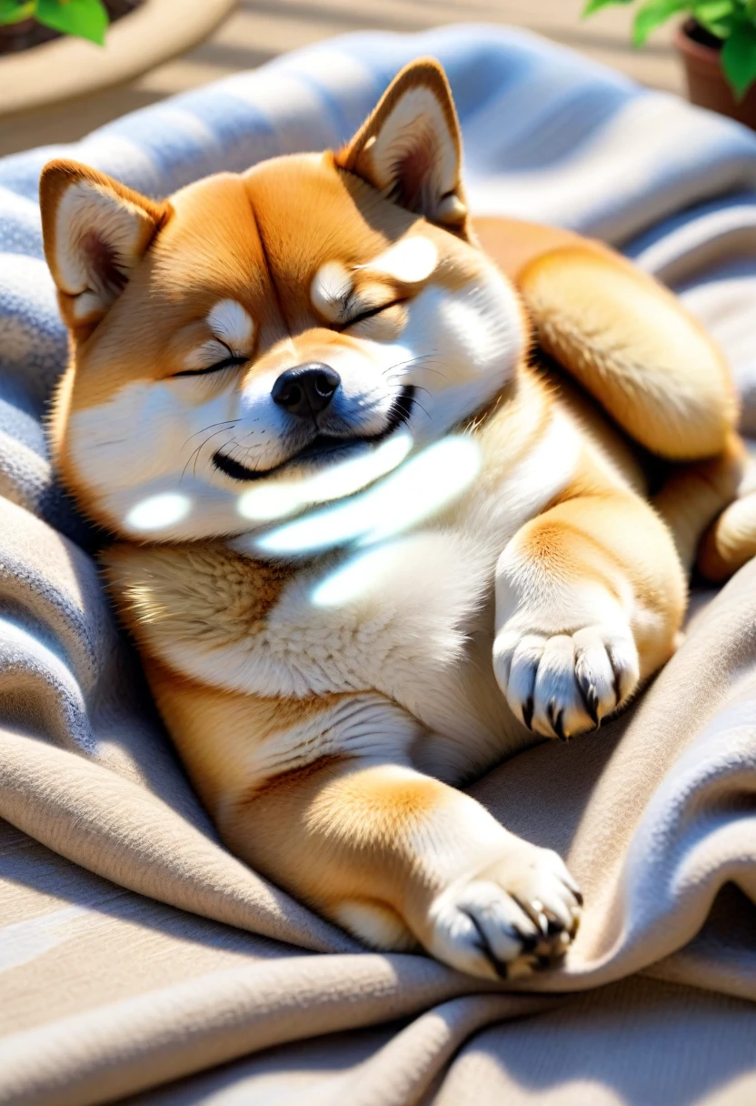 8k,wallpaper of extremely detailed CG unit, ​masterpiece,hight resolution,top-quality,top-quality real texture skin,hyper realisitic,increase the resolution,RAW photos,best qualtiy,highly detailed,the wallpaper,golden ratio, BREAK ,(beautiful butterfly is resting on shiba dog nose:1.6),soft sunshine of the spring,at garden,many beautiful flowers,from side,