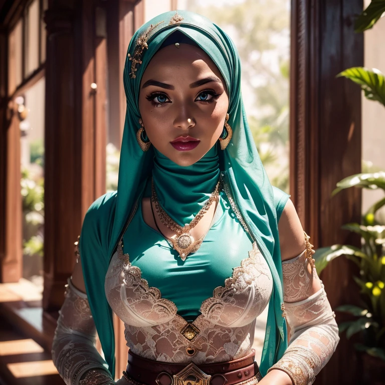 Malaysian girls group,malay, The whole body consists of a young girl with hijab, Eye makeup, 21yo, Cat ears, Soft lighting, Solo, Wear shabby clothes, Dirty, Tattered futuristic bikini, Cat's paw badge, Pose, spot color, rendering by octane, Ultra-realistic intricate details, Cinematic, 8K resolution, 70mm, emphasis lighting, Global illumination, Full body portrait, clean detailed faces, Complex clothing, Cute face,  (((wearing a Sexy belt design by LV))) bride very fit physique (38D breast:1.3) , (((Woman with hijab style, hijab prostitute)), (lace stockings), (((Wearing: diamond necklace and earrings))). RAW photo, full sharp, detailed face (high detailed skin:1.2), 8k uhd, dslr, soft lighting, high quality, film grain, Fujifilm XT3, (extremely beautiful face, sexy lips, beautiful red lips, Clear eyes, beautiful eyes), (big green eyes), pretty girl, face forward, intricate detail face, ((ultra detailed skin)) (skin texture, film grain), Detailed beautiful face, natural tpose, natural facial expression, (((Straight breasts))), Surreal full-body figure, Beautiful and delicate body and face, gorgeous figure, ssmile, Titillating，Surreal full-body figure，Beautiful and detailed body and face, Super vista, White skin of the, vivd colour,🔥8k, masterpiece, RAW photo, best quality, (18k detail:1.2), photorealistic, extremely, deep shadow, earrings, bracelets, necklace,