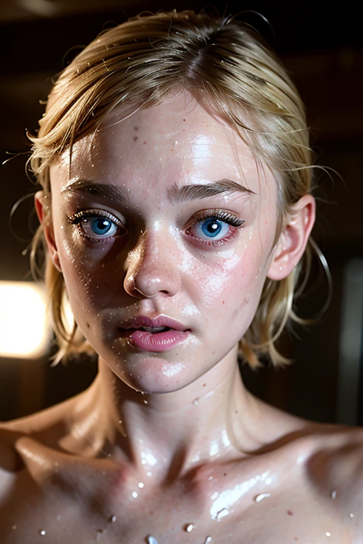 Dakota Fanning Porn Facial - 8k quality, only face in picture, wet, naked, shy, sexy, clean body -  SeaArt AI