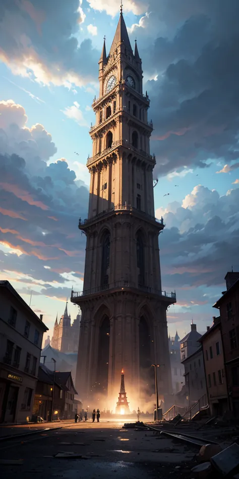 A HUGE TOWER THAT SURGED FROM UNDERGROUND... THE WHOLE WORLD IS PARALIZED IN SHOCK