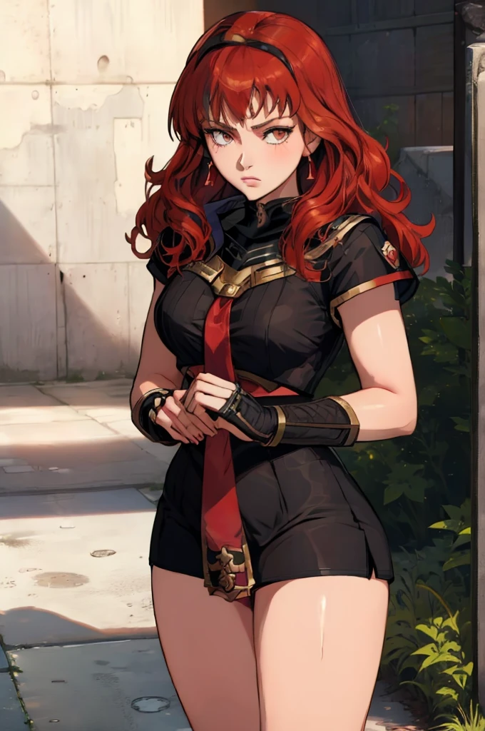 Celica (Fire Emblem Echoes: Shadows of Valentia) reimagined as a sukeban deka girl 