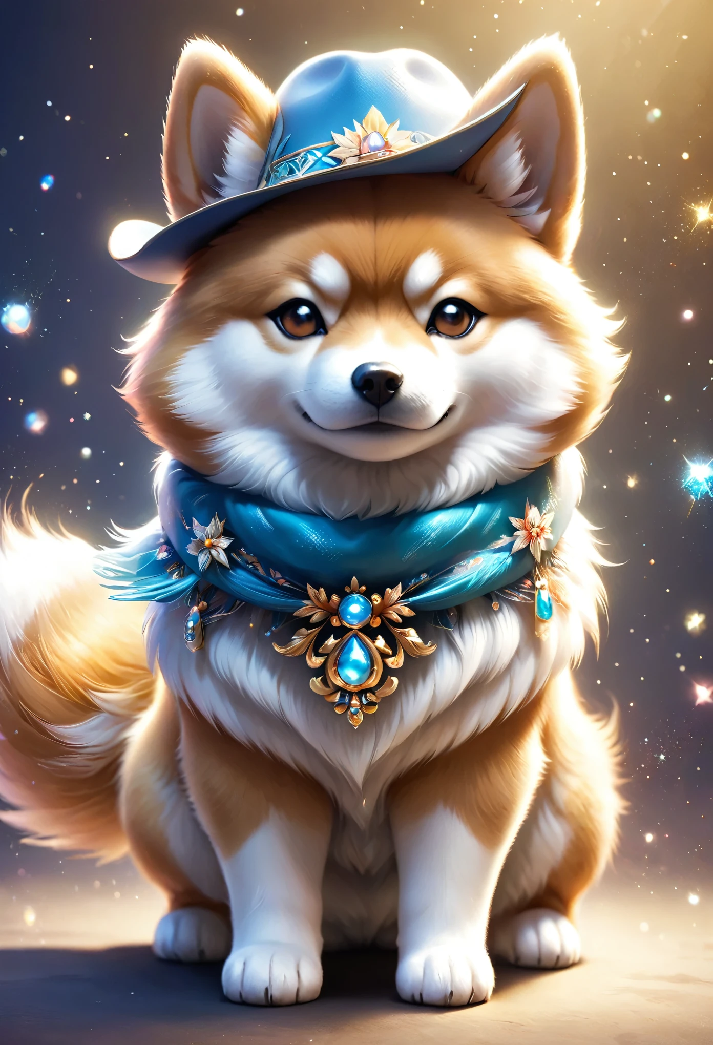 vaquero:((Shiba Inu)),vaqueroの衣装:detallado,vaqueroハット,Bufanda,pistolero,trasfondo occidental,複雑なdetallado,hermosa luz y sombra,duro,Shiba Inuの擬人化,Frío,Shiba Inu esponjoso,textura esponjosa,anatómicamente correcto,fondo abstracto,espumoso