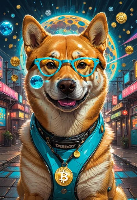 (best quality,4k,8k,highres,masterpiece:1.2),ultra-detailed,(realistic,photorealistic,photo-realistic:1.37),a shiba inu,dogecoin...