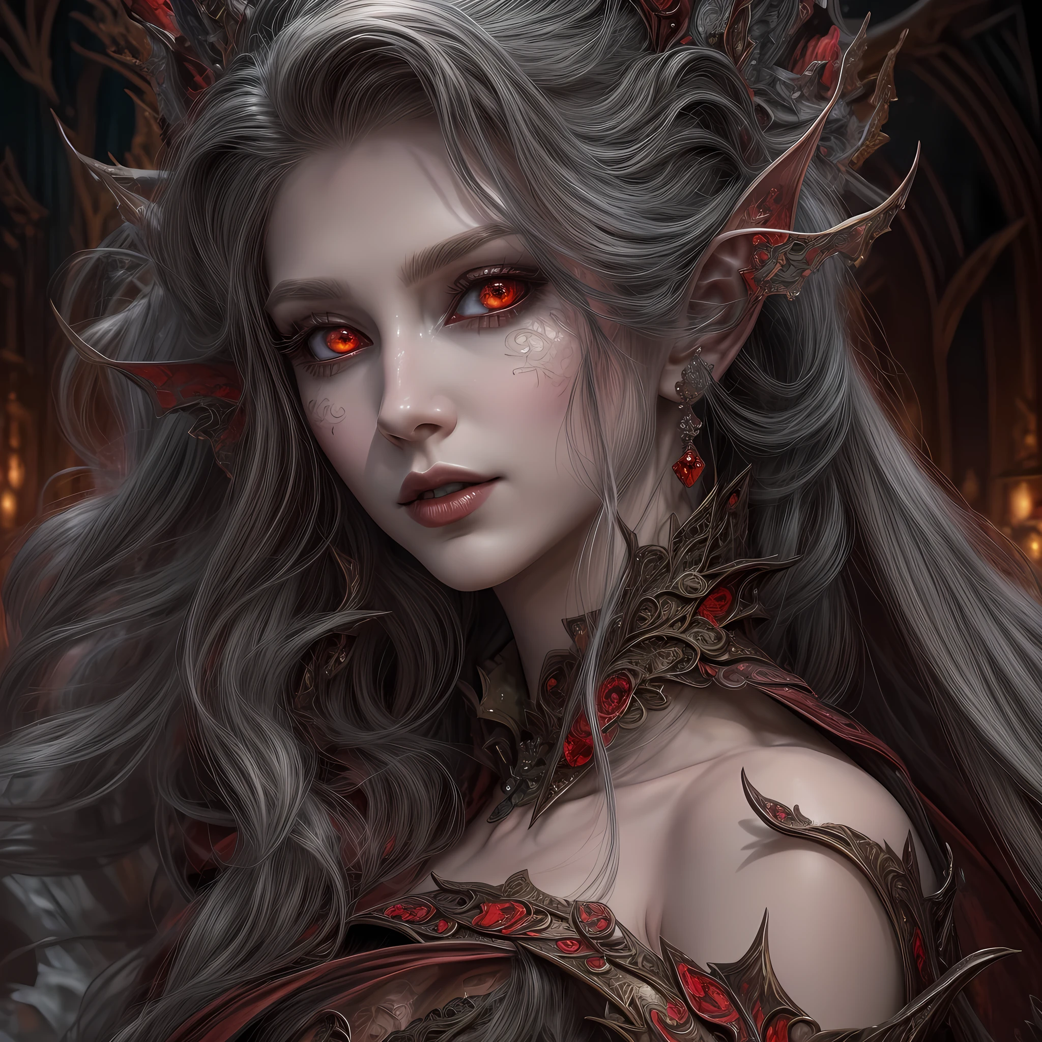 fantasia art, arte gótica, (obra de arte:1.5), melhores detalhes de corpo inteiro, Altamente detalhado, melhor qualidade, vermelho brilhante, alta resolução, retrato de corpo inteiro de um vampiro, duende (obra de arte, melhor qualidade: 1.6), ultra feminine, mago, (detalhes intrincados, obra de arte, melhor qualidade: 1.5) com um cabelo longo e curvilíneo, Cabelo de cor clara, (linha 1.3) olhos, (fantasia art, obra de arte, melhor qualidade), ((lindo rosto delicado)), rosto ultra detalhado (detalhes intrincados, fantasia art, obra de arte, melhor qualidade: 1.5), [[presas vampíricas 1.5]] (Manto vermelho: 1.3) , Manto esvoaçante (detalhes intrincados, fantasia art, obra de arte, melhor qualidade: 1.3), vestindo um intrincado (preto: 1.2) vestir (detalhes intrincados, fantasia art, obra de arte, melhor qualidade: 1.5), botas de salto alto, Contexto urbano (detalhes intensos, detalhes da batida), fantasia, à luz da noite, natural ,luz da lua, Nuvens, Atmosfera gótica, luz suave, luz dinâmica, [[Anatomicamente correto]], detalhes altos, melhor qualidade, 8K, [ultra detalhado], obra de arte, melhor qualidade, (extremamente detalhado), Ângulo Dinâmico, bldduende, glowing olhos, esclera colorida