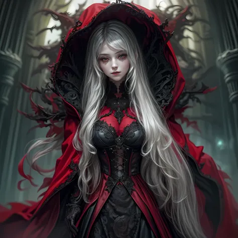 fantasy art, gothic art, (masterpiece:1.5), full body best details, highly detailed, best quality, Glowing Red, highres, full bo...