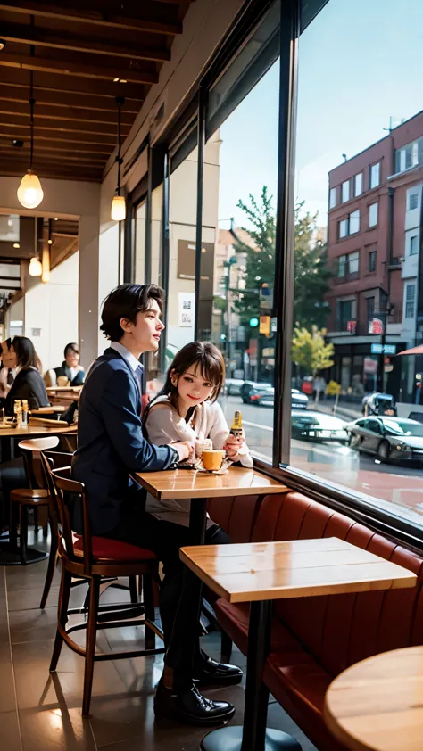 Date at the cafe