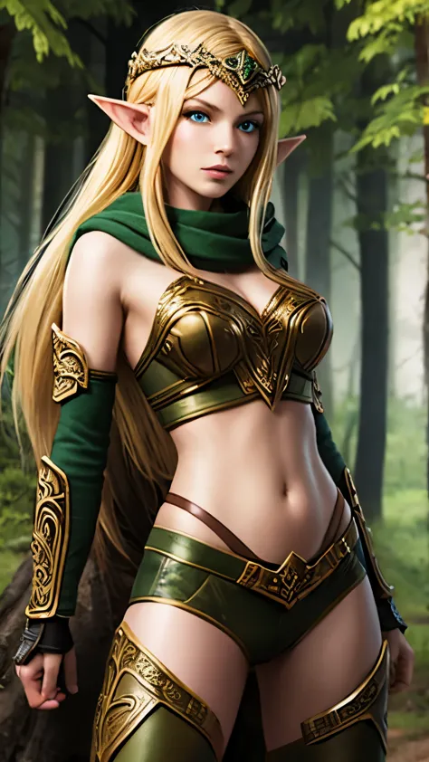 (highly quality, highly resolutions, highly detailed, masterpiece), wowalleria, forest background, alleria windrunner, solo, bea...