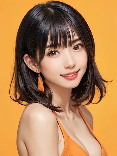 (software:1.8、masterpiece, highest quality),1 girl, alone, have, Realistic, Realistic, Looking at the audience, Light brown eyes, Brunette short bob hair with highly detailed shiny hair, short hair:1.8、Beautiful symmetrical face、Spring Clothes:1.6, Whity, ...
