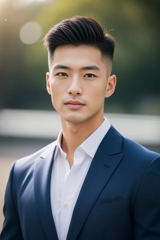 ((highest quality, 8k, masterpiece: 1.3)), One straight-shooting Japanese guy,４７old men, Focus on a good profile: 1.3, (Perfect jawline, Sharp features: 1.2), breathtaking physique, Muscular, Exquisite facial structure, (Captivating Gaze: 1.2), ((Surfer cut hair)), (firm face), (Captivating Charm: 1.4), (Respected by gay men: 1.2), (A flawless black suit), ((A captivating presence: 1.3)), ((Demanding attention: 1.2))