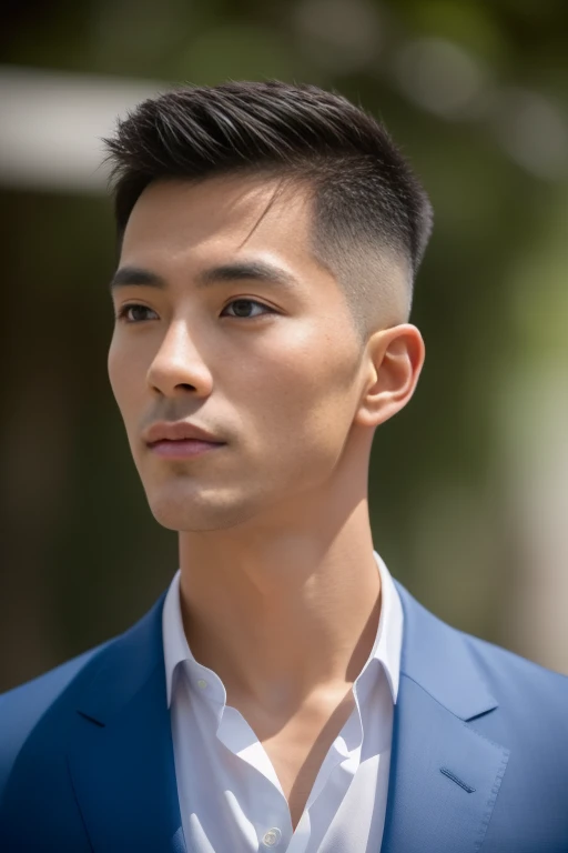 ((highest quality, 8k, masterpiece: 1.3)), One straight-shooting Japanese guy,４７old men, Focus on a good profile: 1.3, (Perfect jawline, Sharp features: 1.2), breathtaking physique, Muscular, Exquisite facial structure, (Captivating Gaze: 1.2), ((Surfer cut hair)), (firm face), (Captivating Charm: 1.4), (Respected by gay men: 1.2), (A flawless black suit), ((A captivating presence: 1.3)), ((Demanding attention: 1.2))