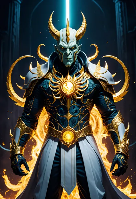The Sun God Cthulhu is a solar deity themed version of the iconic hero, dressed in a white and gold outfit, his suit designed to...