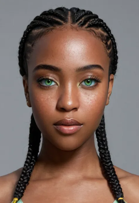 full body image of a ((Nubian1.5)) Queen of Nubia, ((light green hazel eyes:1.5)), woman from Cush, Cushite-Nubian warrior, beau...
