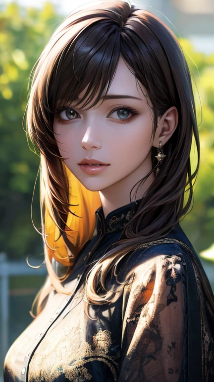 (hig彼st quality、8k、32k、masterpiece)、(Realistic)、(Realistic:1.2)、(High resolution)、Very detailed、Very beautiful face and eyes、1 girl、Delicate body、(hig彼st quality、Attention to detail、Rich skin detail)、(hig彼st quality、8k、Oil paint:1.2)、Very detailed、(Realistic、Realistic:1.37)、Bright colors、Full Body Shot