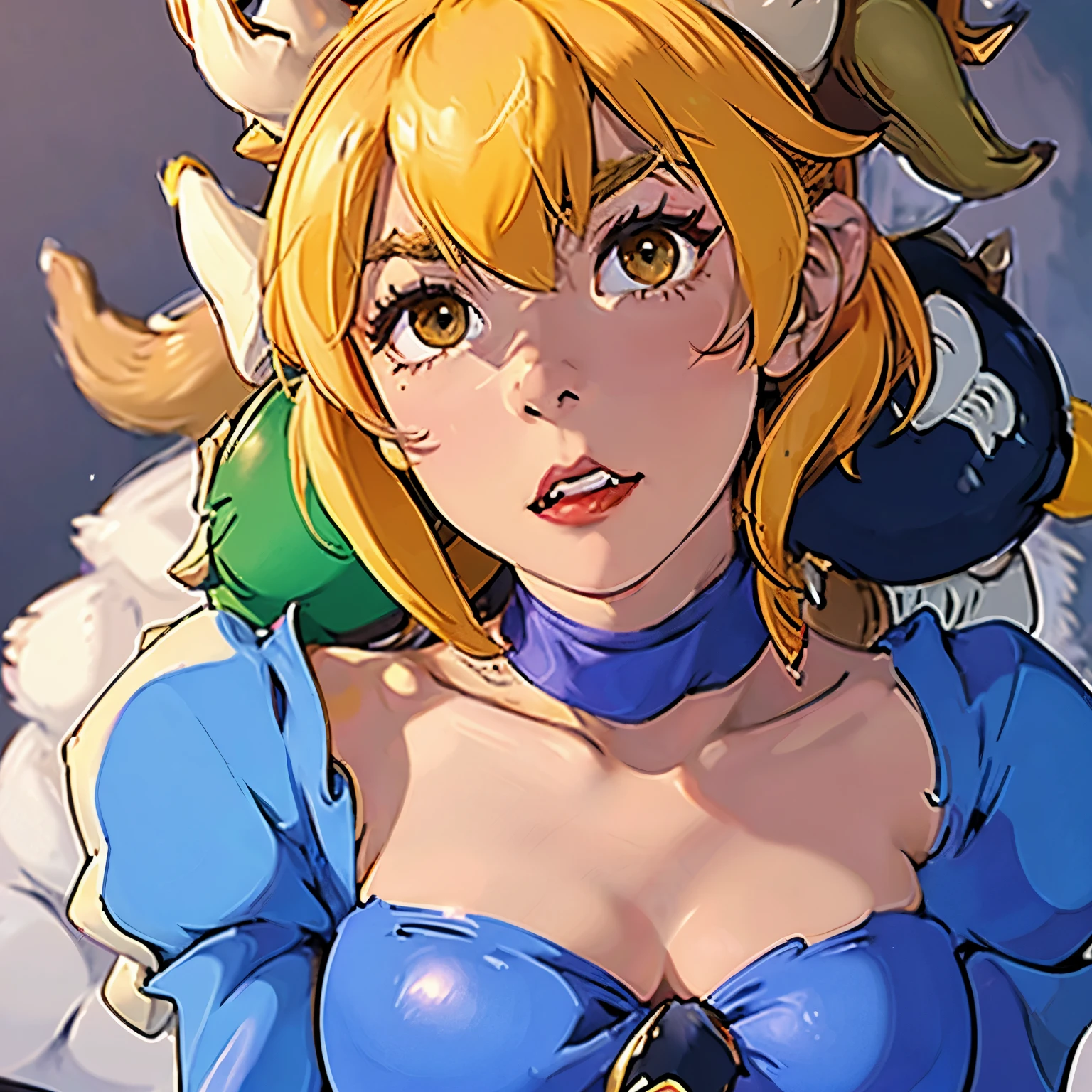 Bowsette koopa 一邊高興地呻吟一邊被強姦 