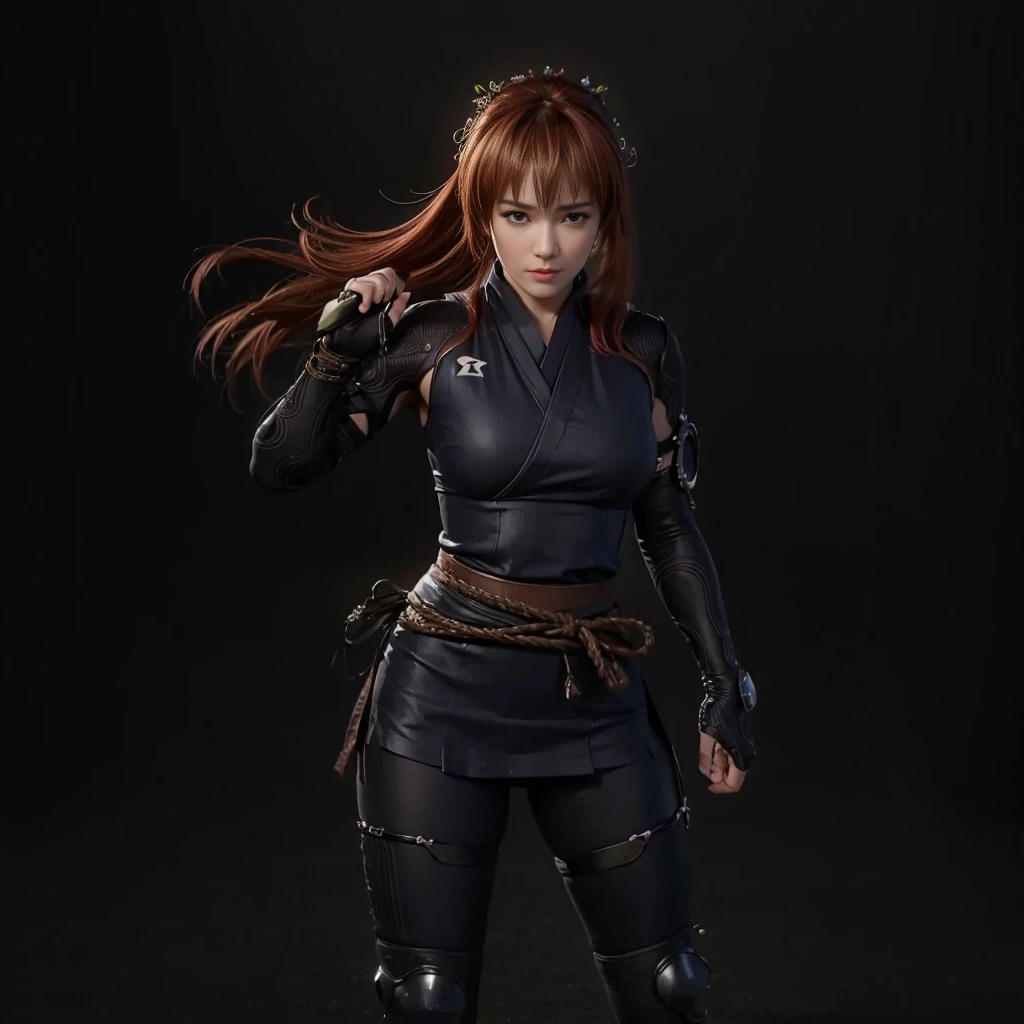 Kasumi, (mejor calidad,ultra detallado),(Realista:1.37), cara hermosa y detallada, textura ultrarrealista, cara delicada, cuerpo delicado, colores vívidos. alta definición, 8K. cuerpo atlético. expresión enojada