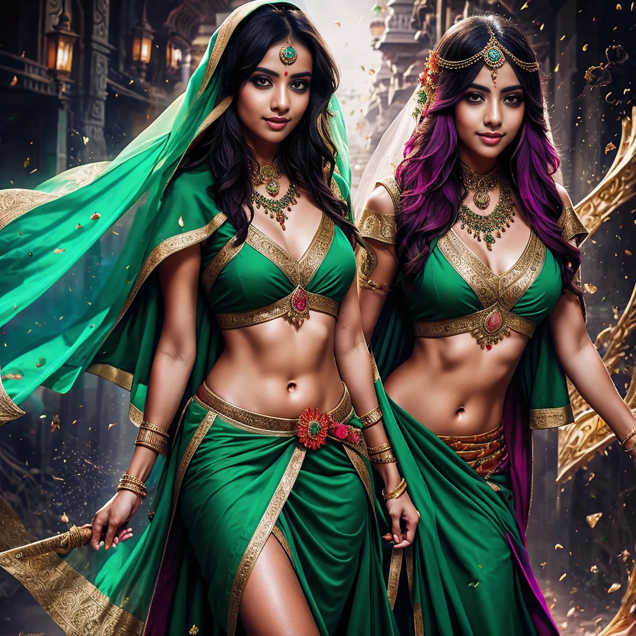 woman + jade + india + loving + veil splashart, splashart, league of legends splashart, art, brushstroke, masterpiece, 8k, ultra detailed, HD