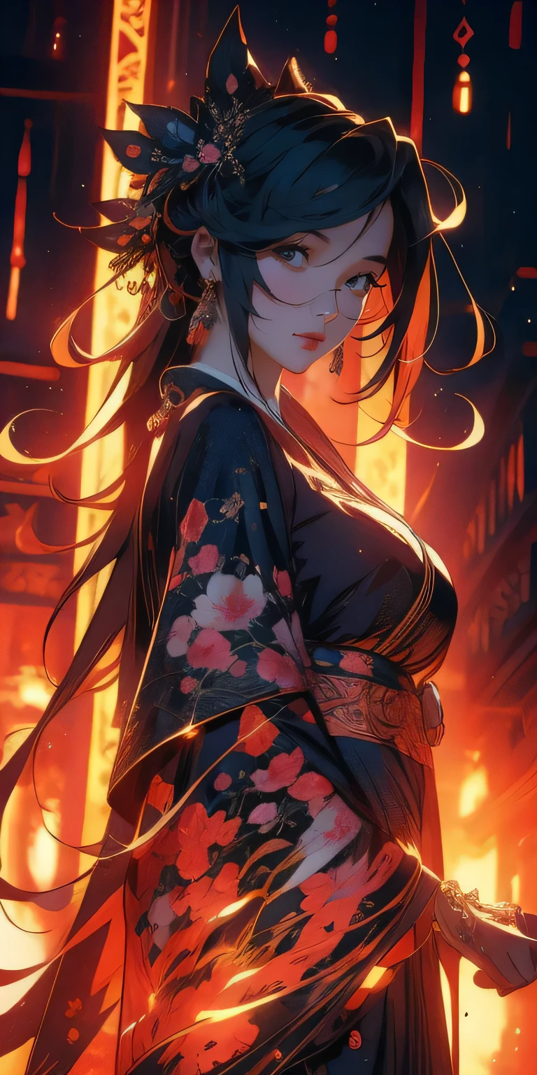 mulher , arte digital detalhada de anime, melhor papel de parede de anime 4k konachan, arte detalhada de animework, arte detalhada de anime, Corpo complexo, imagem de anime de uma linda garota, anime intrincado estilo cgi ornamentado, linda garota necromante, Papel de parede de arte anime 4k, Papel de parede de arte anime 4k