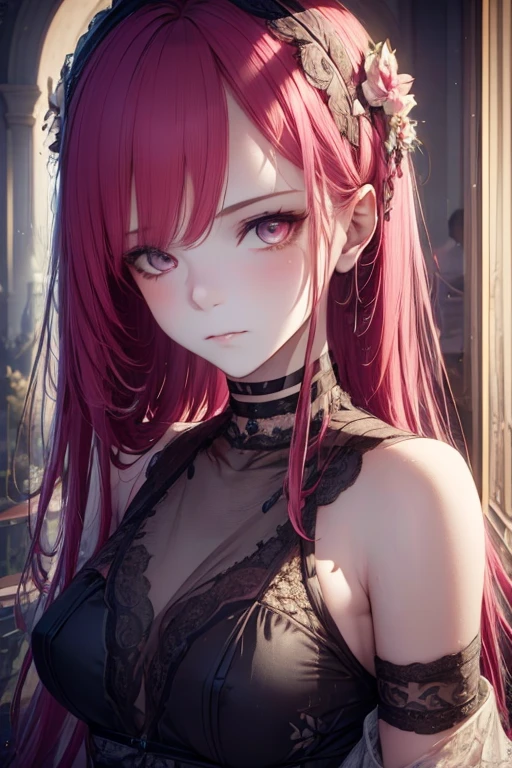 1girl, Wear casual clothes, accessories, choker, balcony, armband, blush, multicolored hair, Beautiful eyes with fine symmetry, detailed face texture, beautiful detail eyes, (sensual pose, full shot), (cinematic lighting:1.2), (detailed light:1.1), (stylized:1.3), (Highly detailed), (high resolution), (Best quality), (masterpiece)
