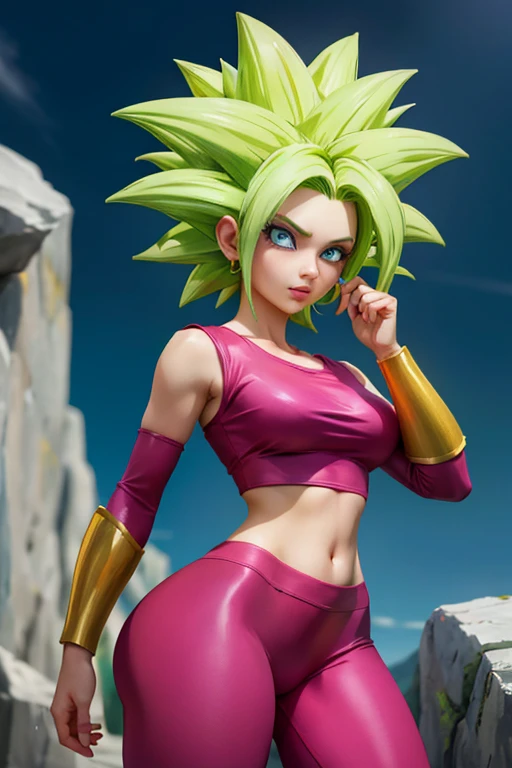 fêmea,Garota,Dragon Ball Super Artístico,Kefla,coxas grossas,ilustração 