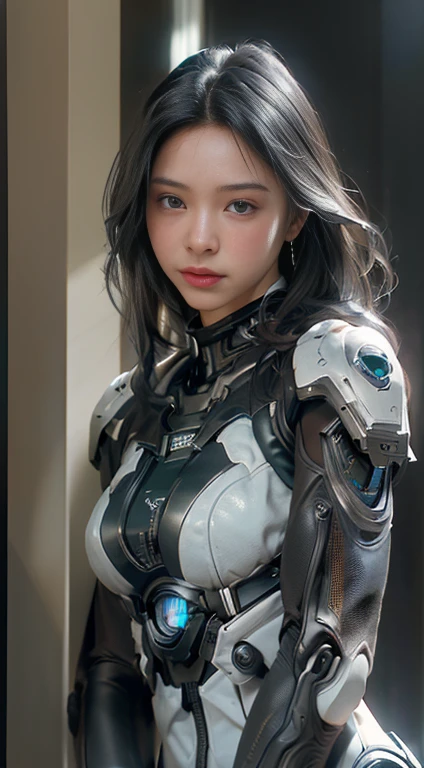 ((Best quality)), ((masterpiece)), (detailed:1.4), 3D, an image of a beautiful cyberpunk female, space background, cinematic lighting, HDR (High Dynamic Range), Ray Tracing, NVIDIA RTX, Super-Resolution, Unreal 5, Subsurface scattering, PBR Texturing, Post-processing, Anisotropic Filtering, Depth-of-field, Maximum clarity and sharpness, Multi-layered textures, Albedo and Specular maps, Surface shading, Accurate simulation of light-material interaction, Perfect proportions, Octane Render, Two-tone lighting, Wide aperture, Low ISO, White balance, Rule of thirds, 8K RAW,