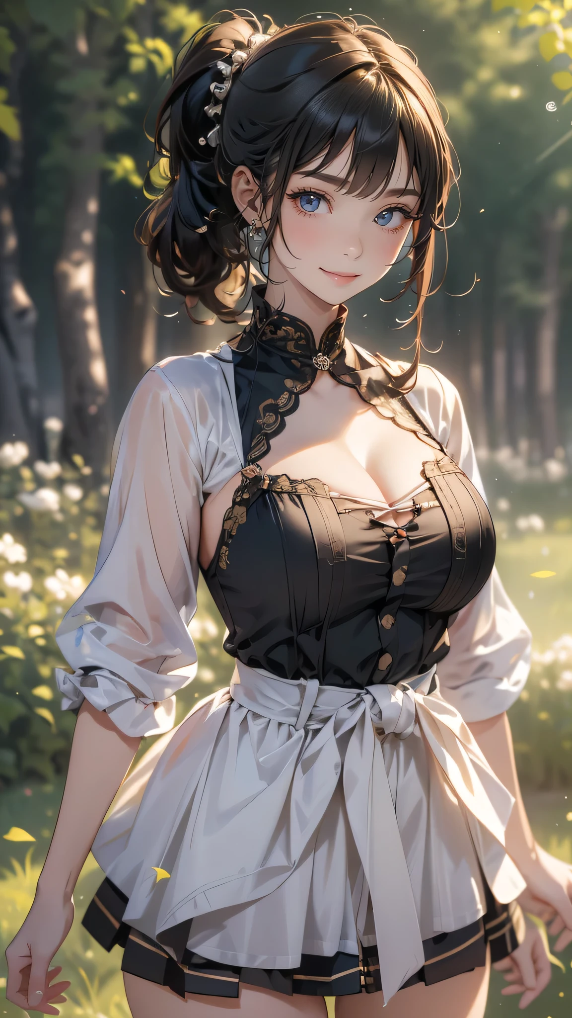 (random boyish fashion),(random pose),(random hairstyle),(large breasts:1.5),(Highest image quality, (8K), Ultra-realistic, Best Quality, High quality, High Definition, high quality texture, high detailing, Beautiful detailed, fine detailed, extremely details CG, Detailed texture, realistic representation of face, masterpiece, presence)