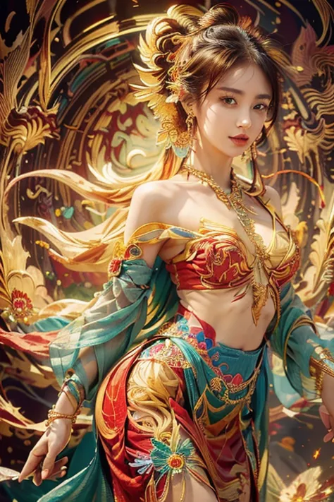 (masterpiece, top quality, best quality, official art, Beautiful and beautiful:1.2), (1 Girl:1.3), Extremely detailed,(Fractal A...
