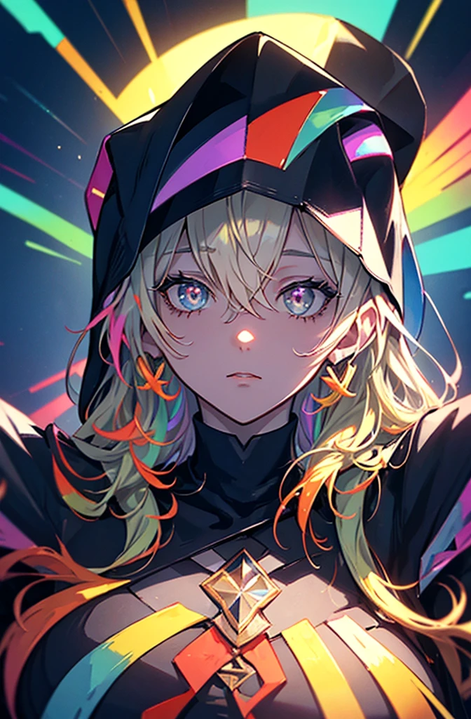 Close-up of face looking up, Best Anime 4K Konachan Wallpaper, anime art wallpaper 4k, anime art wallpaper 4k, anime art wallpaper 8k, Super colorful, Anime Moe Art Style, Anime Style 4k, anime wallpaper 4k, anime wallpaper 4k, ,High quality generation of dark female characters, Unreasonable,Her figure is extremely beautiful, Emphasizing the dark and crazy elements. Skillfully expressing the effects of light and shadow, detailed, The face and expression are carefully drawn..., Artistic elements add depth to the work, With a unique artistic touch. This film is visually stimulating、Aesthetically pleasing.,sketch (Character design sheet, same characters, whole body, Three-View, front, ~ ~ ~ side, return),Iridescent holographic