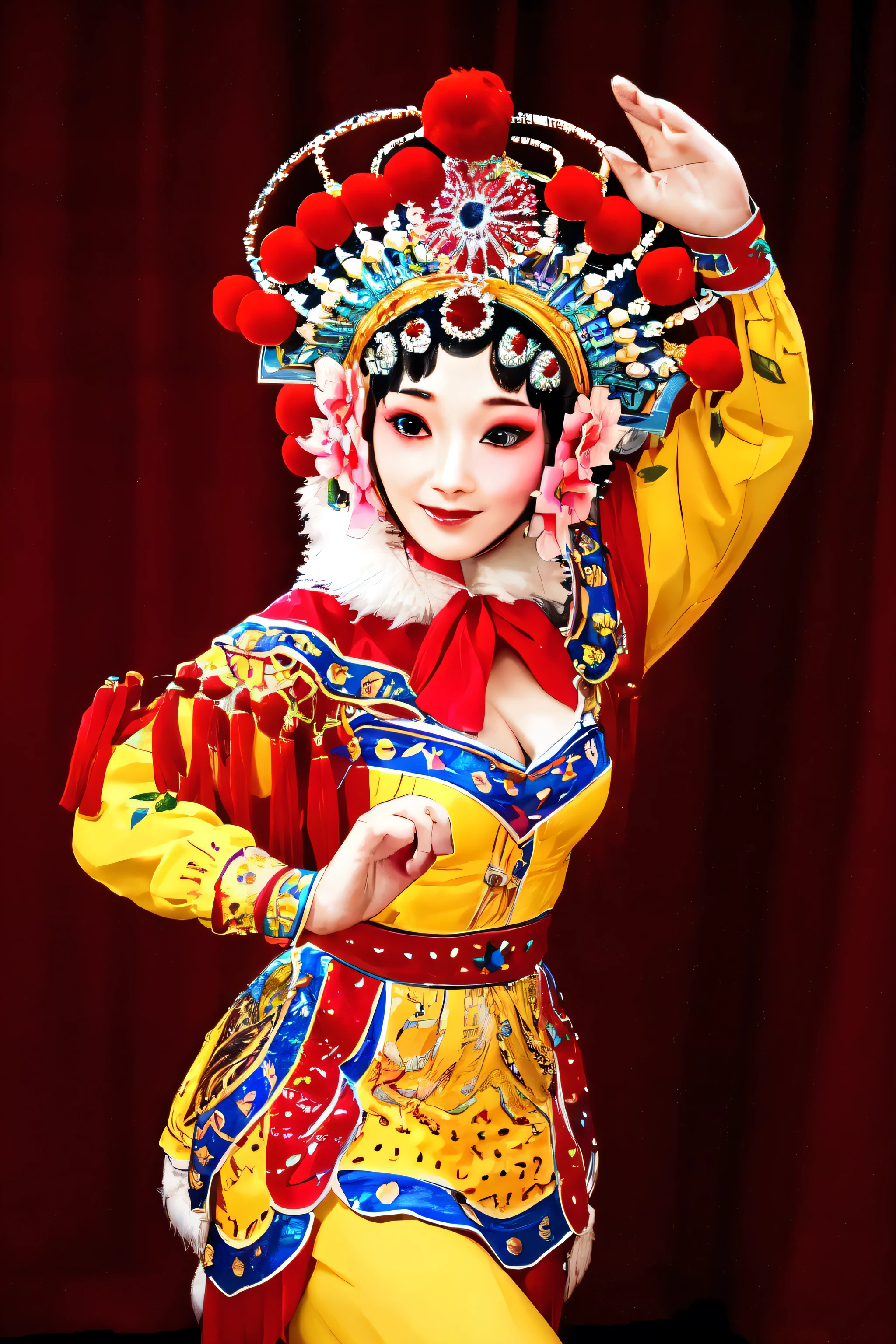 Enchanting and charming，Extravagant and compelling，The most gorgeous，Hua Dan，Among the flowers，dance to tune