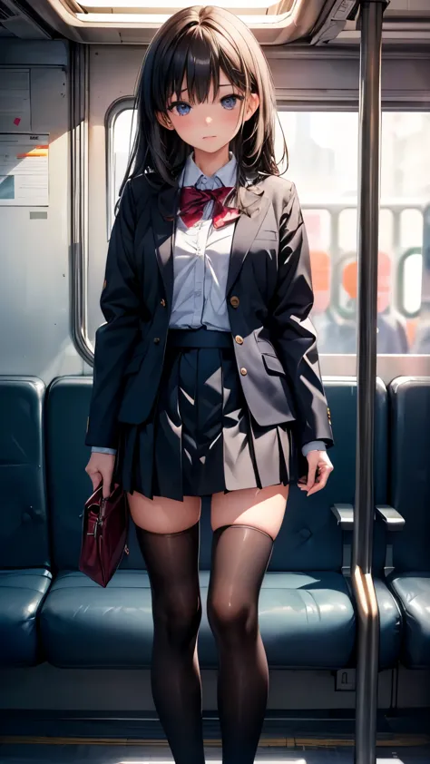 ((masterpiece, highest_quality)), one girl, (realistic:1.4),  alone, white_background, black_hair, length_hair,   zettai_ryouiki...