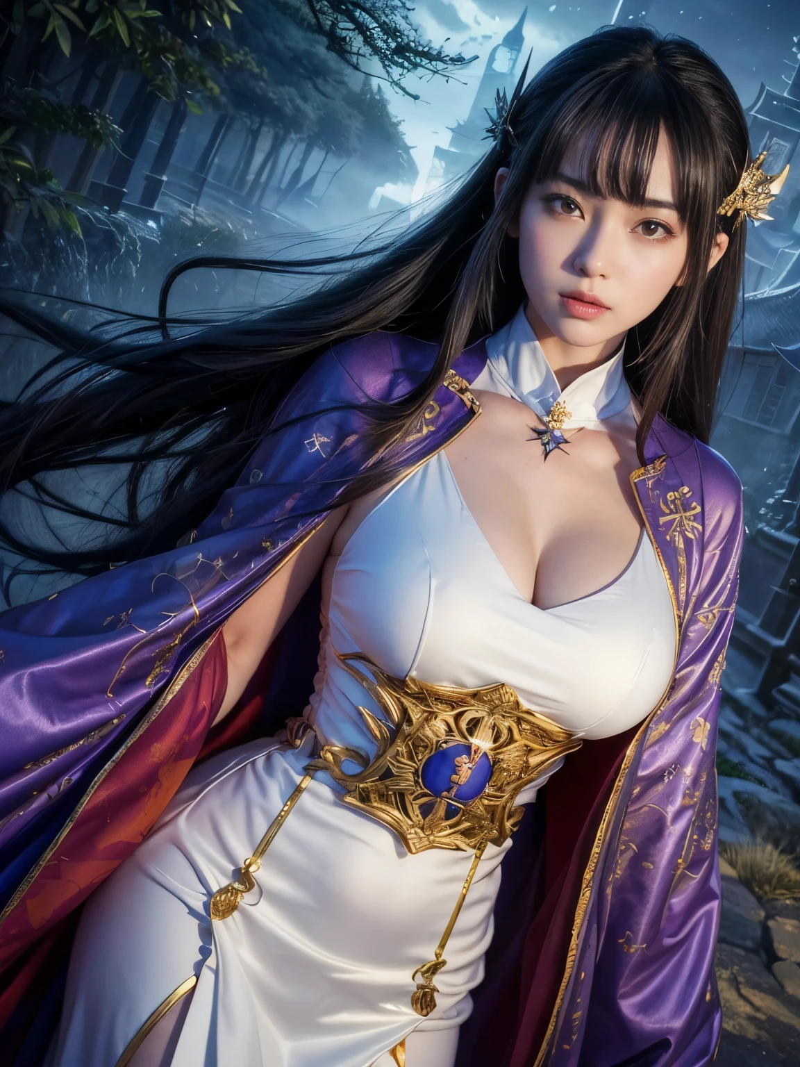 Beautiful Shii character drawing, Beautiful Magician of Heaven, artgerm and ruan jia, ((Beautiful Shii Fantasy Empress)), by ヤン・J, Highly detailed female god shot, 8K Highly Detailed Art,  ((The background is fantastic:1.2)), ((Fantastic background:1.2)), ((Dutch Angle:1.3)), (Medieval European Costume), ((god々Shii:1.3)), Magician&#39;s Dress,  Dynamic Pose, yellow, Double eyelids, Perfect Fingers, Anatomical