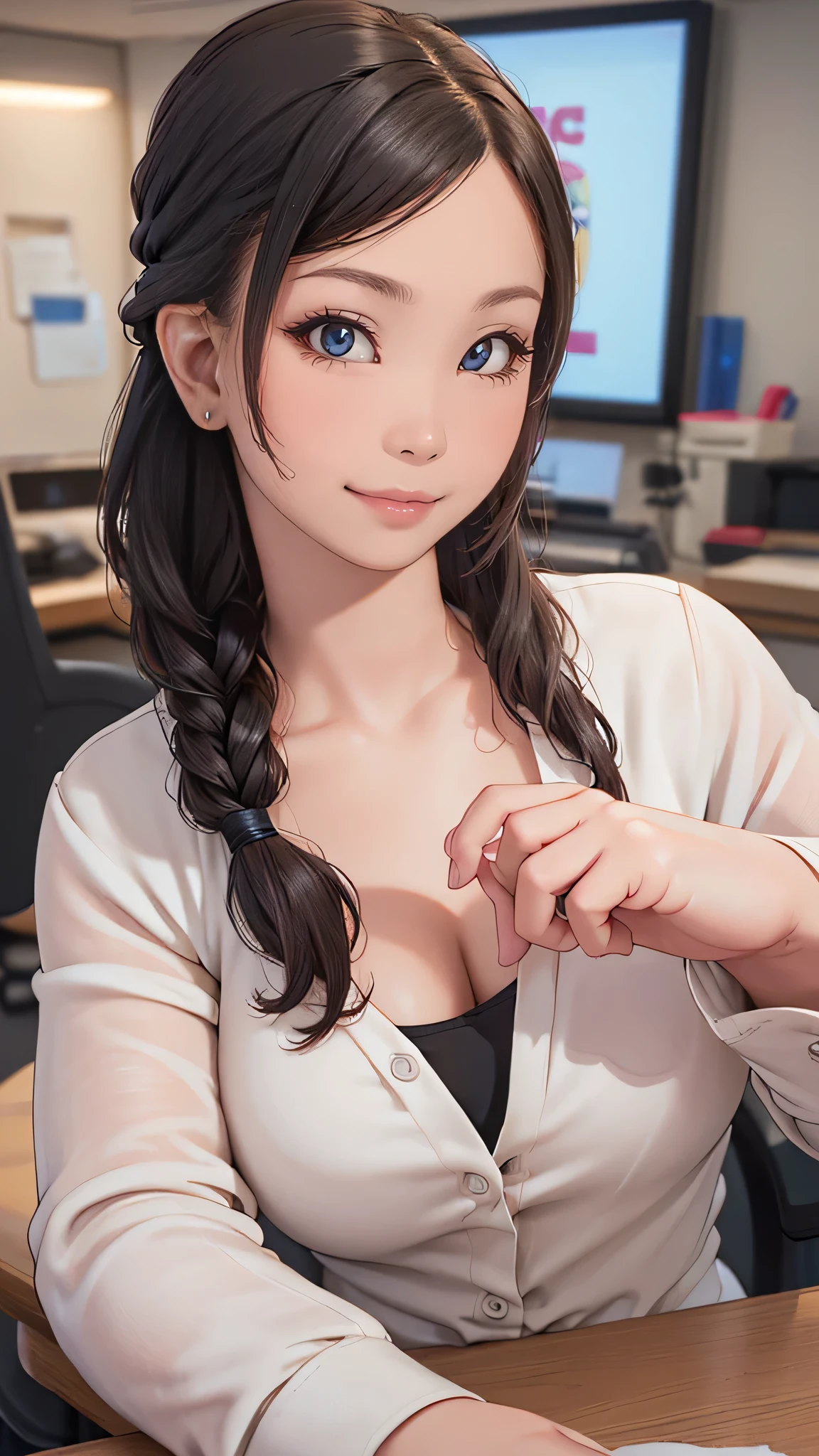 (random office lady fashion),(random pose),(random hairstyle),(Highest image quality,(8K), Ultra-realistic, Best Quality, High quality, High Definition, high quality texture, high detailing, Beautiful detailed, fine detailed, extremely details CG, Detailed texture, realistic representation of face, masterpiece, presence)