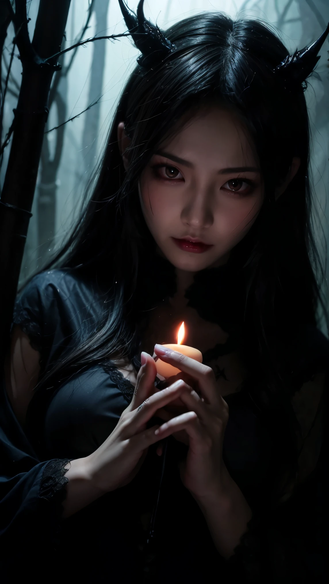 (highest quality,High resolution:1.2),(dark,Threatening:1.1),(Bad luckな:1.1),(devil,Satan,Lucifer:1.1),(devil的な:1.1) highest quality, Very detailed, Realistic, Portraiture, 暗くてSpooky atmosphere, Glowing Eyes, spiritual being, Unforgettable美しい, Ghostly figures, Swirling Mist, Supernatural existence, devilの本質, Shadow-like shape, Spooky whispers, Ominous Aura, 不気味なほどPale skin, Dark and twisted branches, Flickering candle light, Spooky elements, Mysterious and enigmatic, Spectral emergence, Gothic art style, charm的な, Spectral range, Extreme depression, Otherworldly beauty, Mysterious glow, Unforgettable&#39;Don't forget, Cold atmosphere, Spooky and ominous lighting.,(Bad luck,Bad luckな:1.1),(Powerful figure:1.1、Big Breasts、Glasses) 、 ((((Huge glasses, Nerd Glasses, thickメガネ, Round Glasses)))),(((Big Breasts)))、(devil&#39;tail)、(Red eyes glow:1.6)、(赤くGlowing Eyes,Sharp teeth:1.1),(Black wings,thick,shabby:1.1),(hellish landscape:1.1),(fire,sulfur:1.1),(Threatening雰囲気:1.1),(dark shadows,Threatening presence:1.1),(Bad luck clouds,Stormy Skies:1.1),(dark,Spooky atmosphere:1.1),(Bad luck aura,Evil energy:1.1),(dark aura,cigarette:1.1),(Extreme heat,Burning Flames:1.1),(Surreal,Nightmare Visions:1.1),(Predicting the end:1.1),(Twisted corners,Fiery crown:1.1),(Bad luck whispers,devilのような笑い:1.1),(Cries of pain,echoing screams:1.1),(Bad luck symbols,Ancient runes:1.1),(Mysterious Relic,dark artifacts:1.1),(Infernal Ritual,Ritual sacrifice:1.1),(devil的な minions,creatures of darkness:1.1),(Desolate,Barren Wilderness:1.1),(University of the Soul,Suffering Soul:1.1),(Eternal Ruin,A hopeless existence:1.1),(The Last Autumn,The world was in chaos.:1.1),(malicious presence,darkness personified:1.1),(Entrance to the underworld,Nightmare Realm:1.1), Understood, Beautiful and delicate face, Understoodですか, Beautiful and delicate eyes, Perfectly balanced face, High resolutionスキン, Fine skin, Optimal ratio of four fingers to one thumb, Place your arms under your chest, Red tattoo on lower abdomen、oh!, Wide Hips, Smooth abdomen, thin, Pale skin, __fashion__, __hair__:1.25)、Digital single-lens reflex camera、 Absurd、(Tabletop: 1.3), (Maximum resolution: 1.2), (Ultra HDTV: 1.2), Cinematic Light, Beautiful Eyes and skin, detailed facial features, , (Sharp focus: 1.2）, (Focus on the face:1.2),Perfect Style, Beautiful Face, Acura, Anatomically correct, Highly detailed face and skin texture, Beautiful Eyes, double eyelid, thin eyebrows, Glitter Eyeliner: 1 Natural Cheeks, Glowing Skin, Fair skin: 1.2, (Glossy Lips: 1.4),(Embarrassed look: 1.2),Highly detailed face and skin texture, Beautiful Eyes, double eyelid, Natural Cheeks, Glossy Lips: 1.4,Exposed cleavage、charm的な。charm、 Beautiful devil woman from hell, Surrealistic female portraits by David Hockney and Alphonse Mucha, 