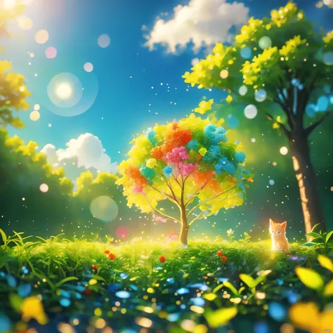 Marshmallow Tree Highest Quality,4K,8k,high resolution,masterpiece:1.2),Ultra Detailed,(Practical,Realistically,lifelike:1.37),Sweet,Vibrant colors,Fantastic,Big Tree,soft sky,Fluffy clouds,fairy tale,tasty,Branches full of candies,Sugar coated leaves,spar...