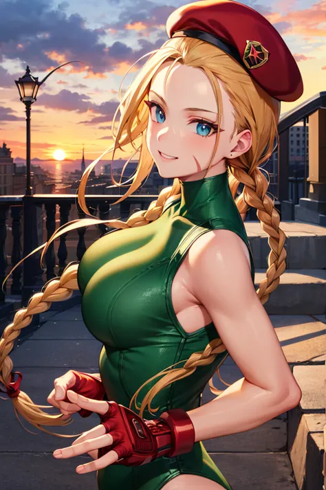((best quality)), ((highly detailed)), masterpiece, absurdres, (detailed eyes, deep eyes), (1girl), upper body, cammy white, twi...