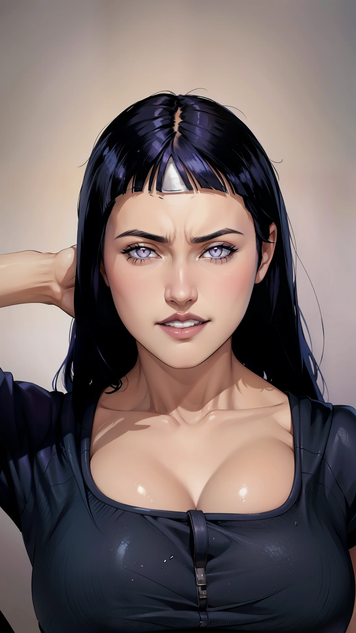 Hinata Hyuga, Eine äußerst realistische indische Frau, Wunderschön, Indiana, Indische Kleidung, Indisches Make-up, 