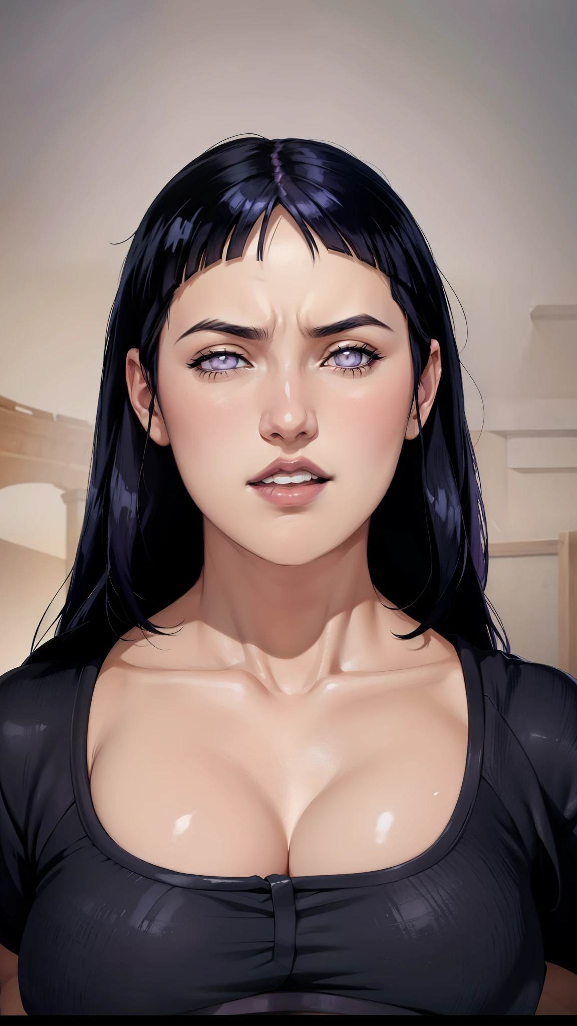 Hinata Hyuga, Eine äußerst realistische indische Frau, Wunderschön, Indiana, Indische Kleidung, Indisches Make-up, 