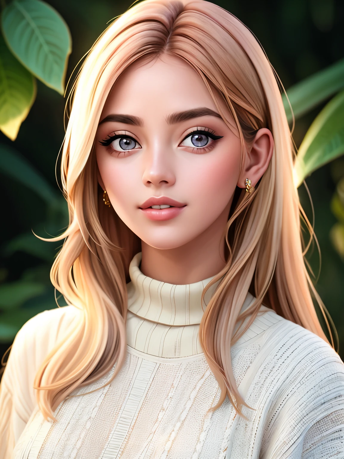 Foto realista de uma linda mulher n4t4l13p-v2,  1 garota, Sozinho, olhando para o espectador, cabelo curto, fundo simples, cabelo castanho, olhos castanhos, parted lips, dentes, Verruga, sweater, lips, Verruga under eye, sardas, realista, Verruga on cheek, soft lighting, Fotografia Profissional, Photorealista, detalhado, CRU, analog, sharp focus, 8k, High definition, alta qualidade, obra de arte