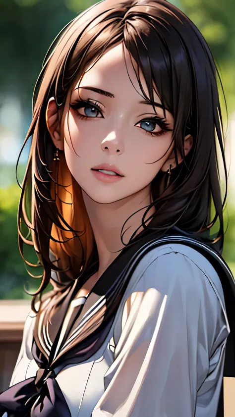 (hig彼st quality、8k、32k、masterpiece)、(realistic)、(realistic:1.2)、(high resolution)、very detailed、very beautiful face and eyes、1 g...