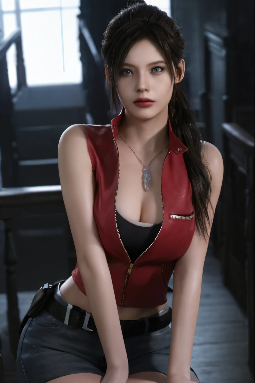 (chef-d&#39;œuvre, Meilleure qualité), 1fille , claireredfield2