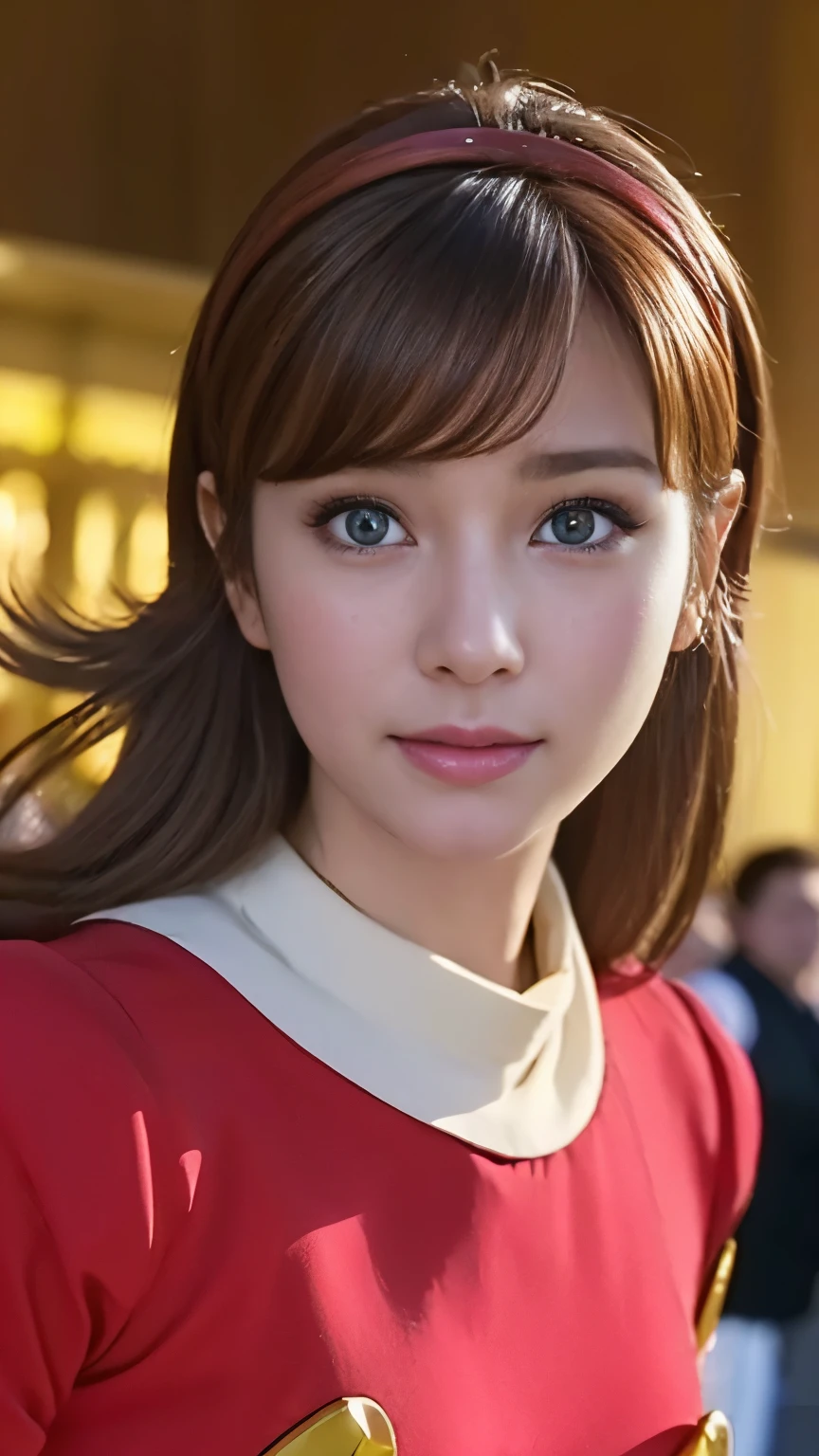 masterpiece、1 beautiful girl、Beautiful Eyes、smile,Puffy eyes、highest quality, 超High resolution, (reality: 1.4), Cinema Lighting、so beautiful、Beautiful Skin、Body facing forward、Upper Body,(超reality的な)、(High resolution)、(8k)、(Very detailed)、(美しくBeautiful Eyes)、(Very detailed)、 (wall-)、Detailed face、Bright lighting、Professional Lighting、Looking at the audience、Look straight ahead、Diagonal bangs、Perfect cosplay,masterpiece, highest quality, Outdoor,1 girl,
 Cyborg 003,