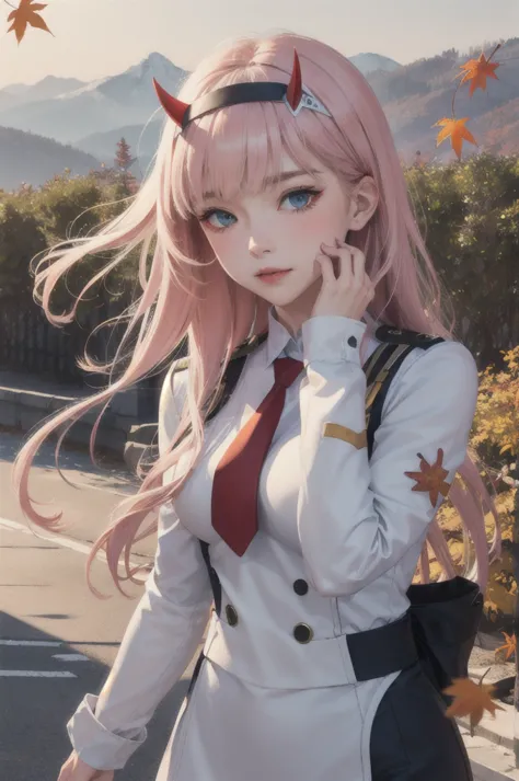 ((masterpiece)), (best quality), official art, extremely detailed cg, unity 8k wallpaper, ultra detailed,
1girl, zero_two, long ...