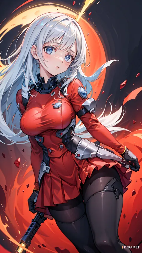 garota de internet de corpo inteiro com rabo de cavalo. bright red indicates she's an online girl. personagens de anime com cabe...