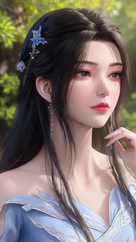 (best quality,ultra-detailed,photorealistic:1.37),vivid colors,studio lighting,beautiful detailed eyes,beautiful detailed lips,extremely detailed eyes and face,long eyelashes,portraits,black hair,confident expression,feminine,standing in a garden,soft sunl...