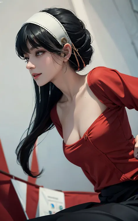 absurderes:1.8, realistic, unity 8k wallpaper, masterpiece, detailed hair, highly detailed, realistic glistening skin、(dark-hair...