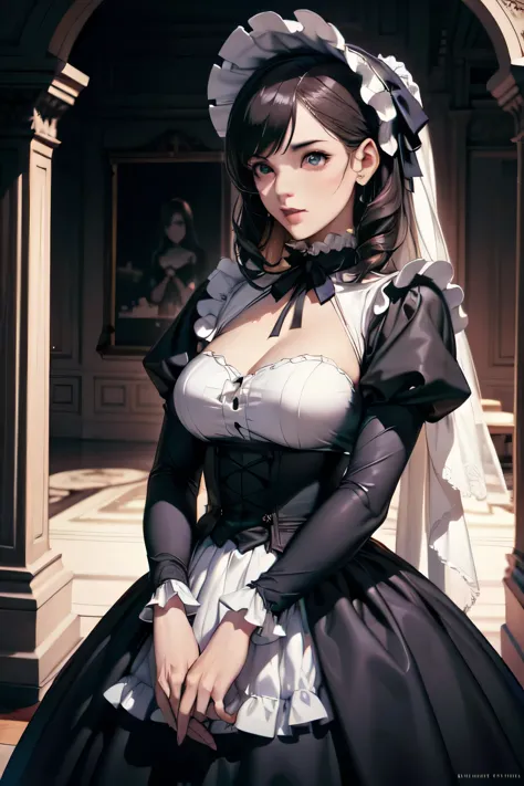 highest quality, masterpiece, Symmetrical and highly detailed eyes, flesh female, Highly detailed background, tendency (Art Stat...