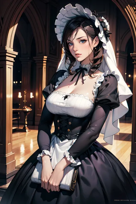 highest quality, masterpiece, Symmetrical and highly detailed eyes, flesh female, Highly detailed background, tendency (Art Stat...