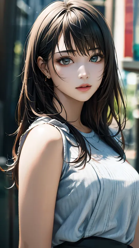 (hig彼st quality、8k、32k、masterpiece)、(realistic)、(realistic:1.2)、(high resolution)、very detailed、very beautiful face and eyes、1 g...