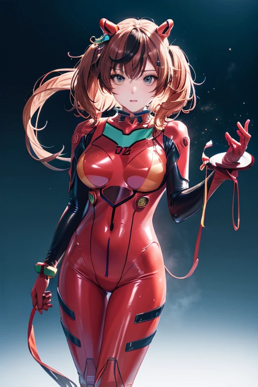 bellenature, asuka cosplayer costume, cosplayer, plugsuit, le maillot de corps, ornement de cheveux